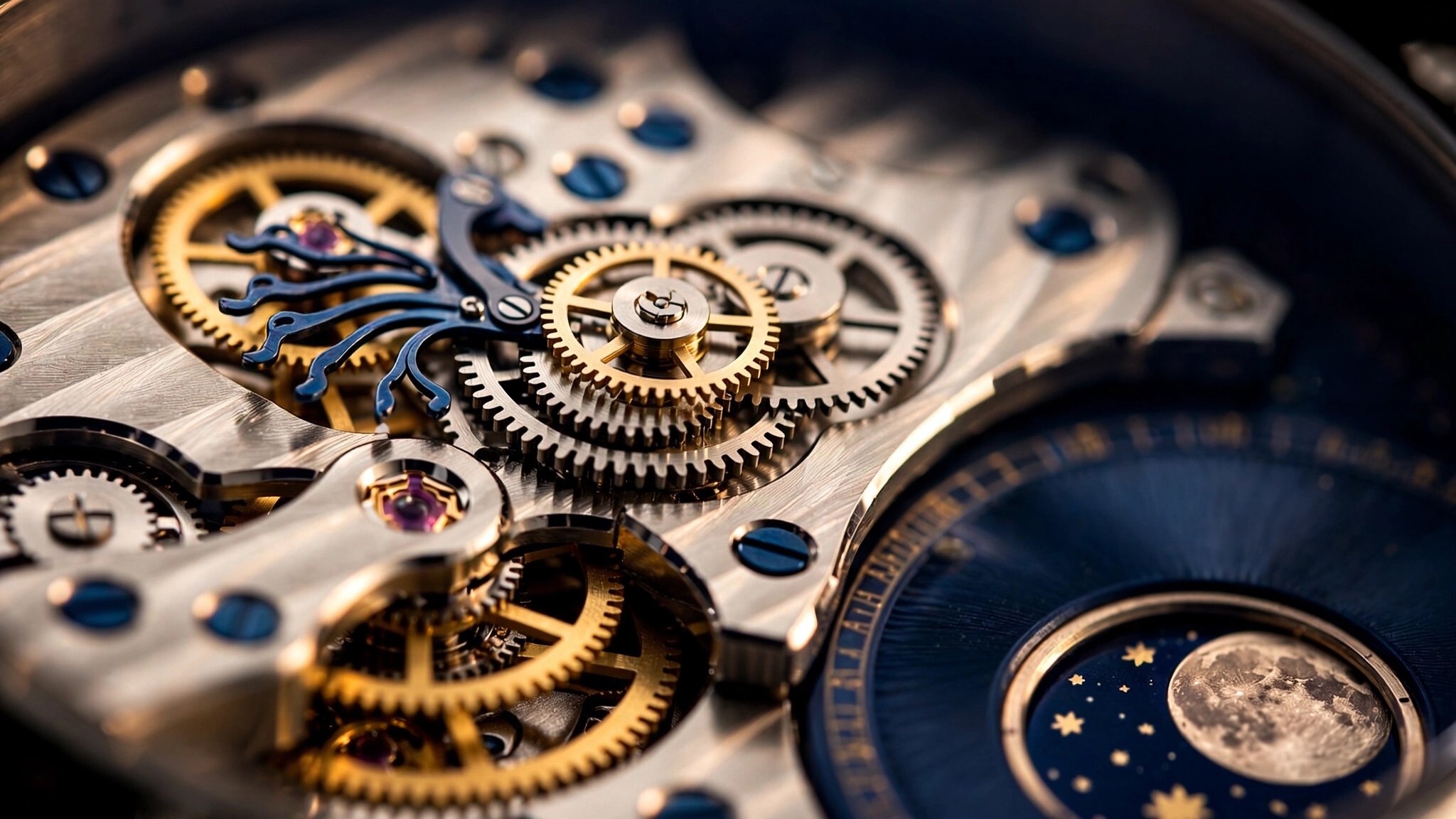 IWC Big Pilot's Watch Perpetual Calendar ProSet showing multi-layered program wheel architecture and dual moonphase display